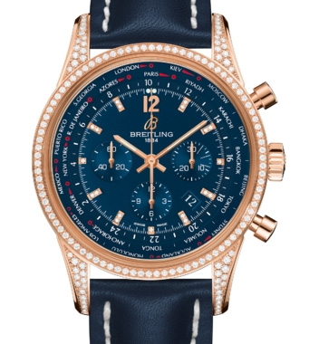 Breitling Transocean Chronograph Unitime Red Gold Diamond Pilot RB0510U8 / C881 / 101X / R20BA.1 watches review